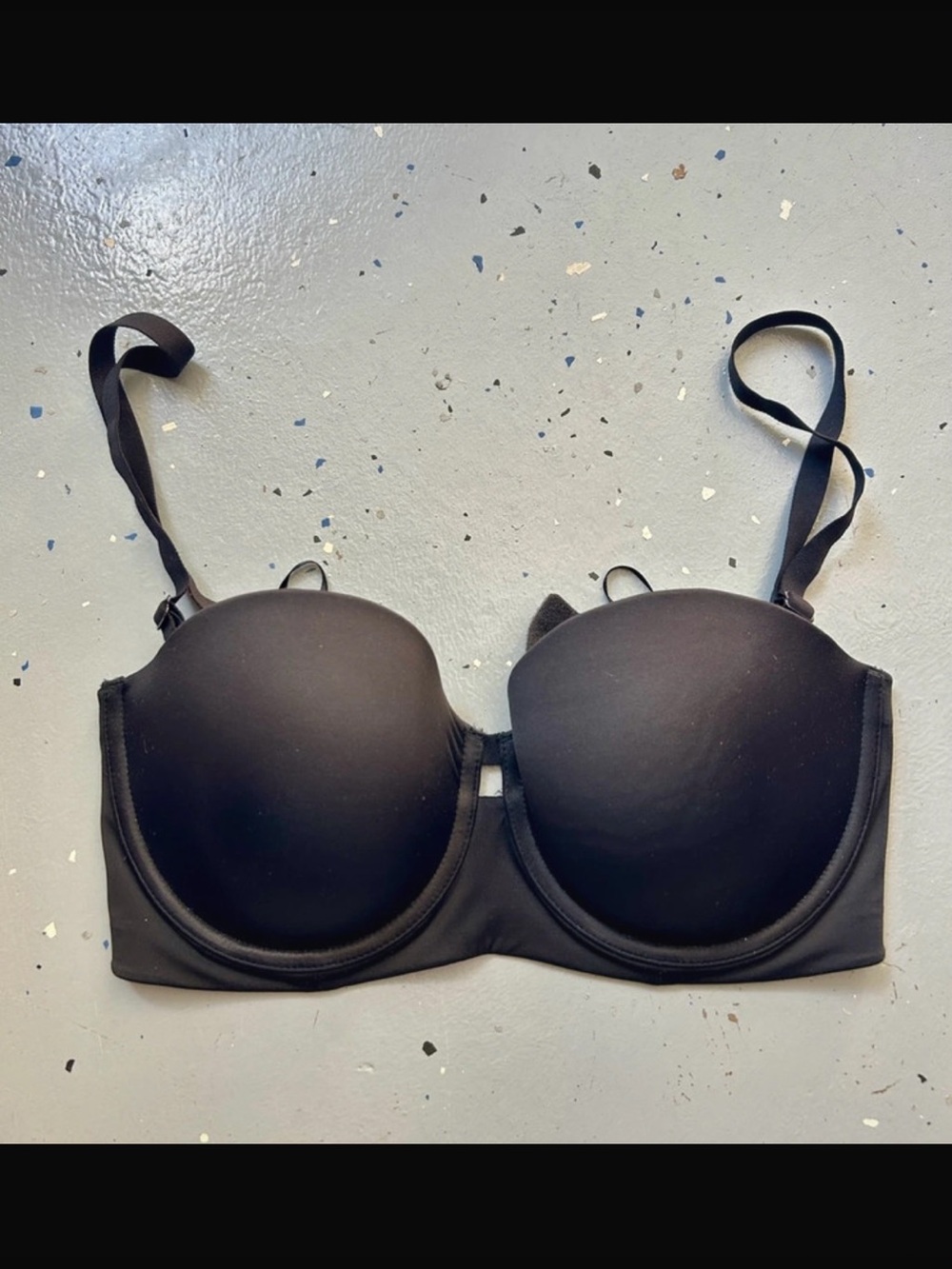 Warner's Black Convertible Strapless Bra with Removable Straps